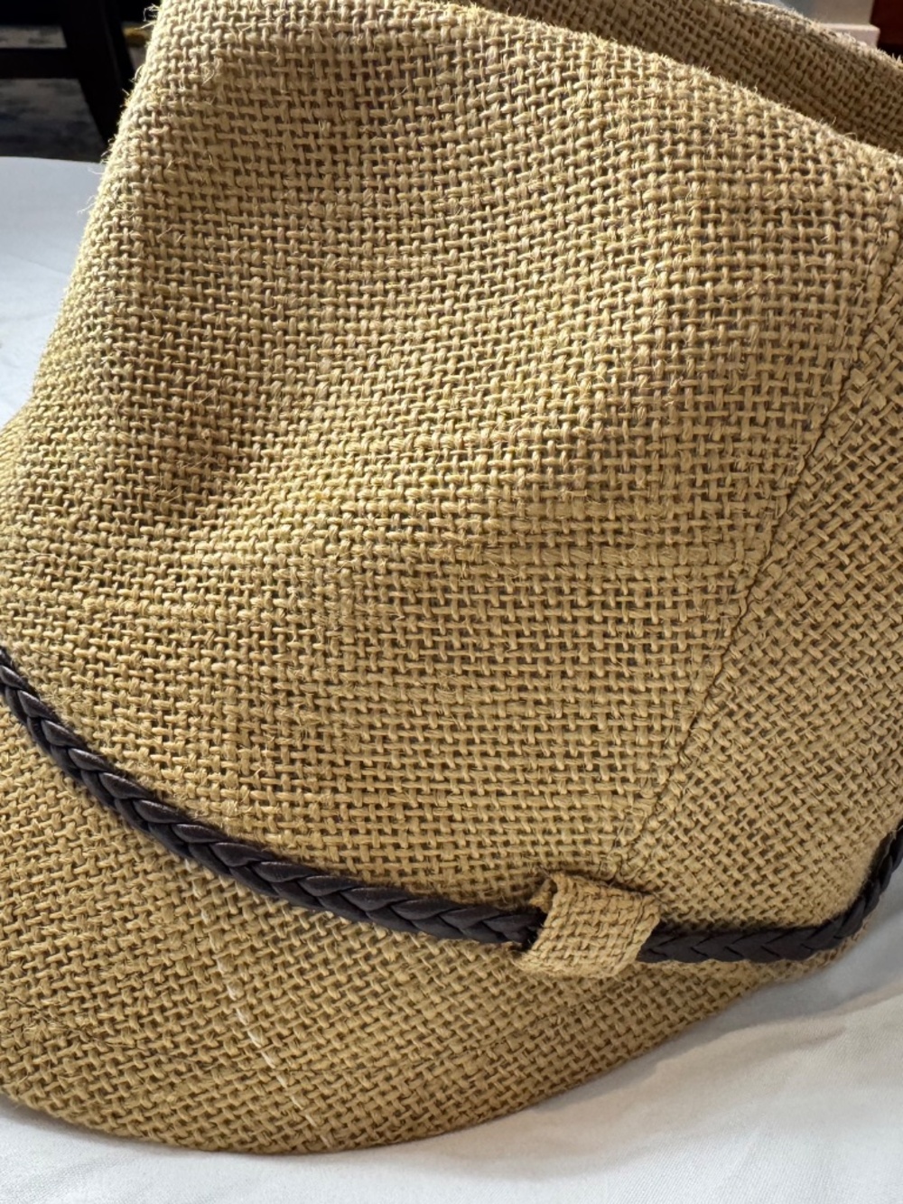 an Diego Hat Co. Woven Straw Fedora Hat with Braided Band - Like New - Picture 10 of 10
